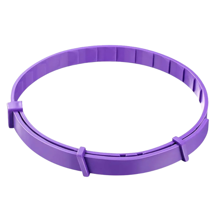 The purple Pawlax adjustable calming collar